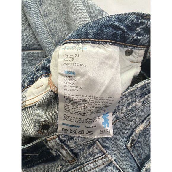 Ksubi Distressed Straight Leg Jeans in Blue - Picture 5 of 5